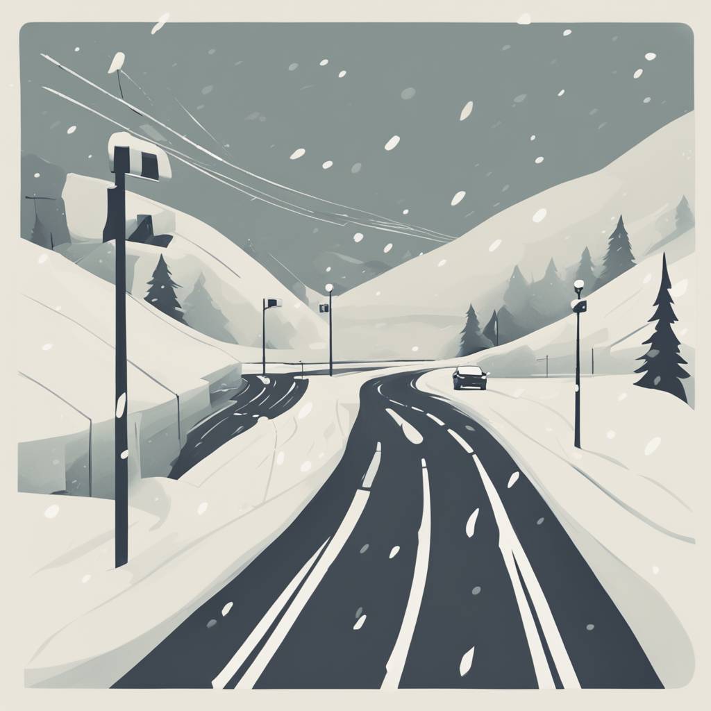 Usporen promet u Sloveniji zbog snijega i bure, moguci novi snjezni padovi