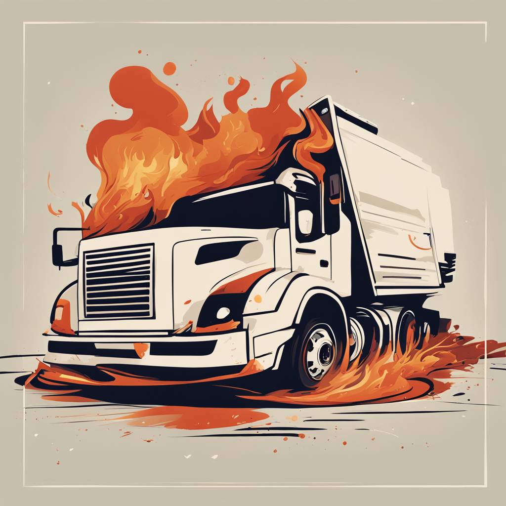 Kamion se prevrnuo i zapalio na A1 kod Svetog Roka, saobraćaj obustavljen