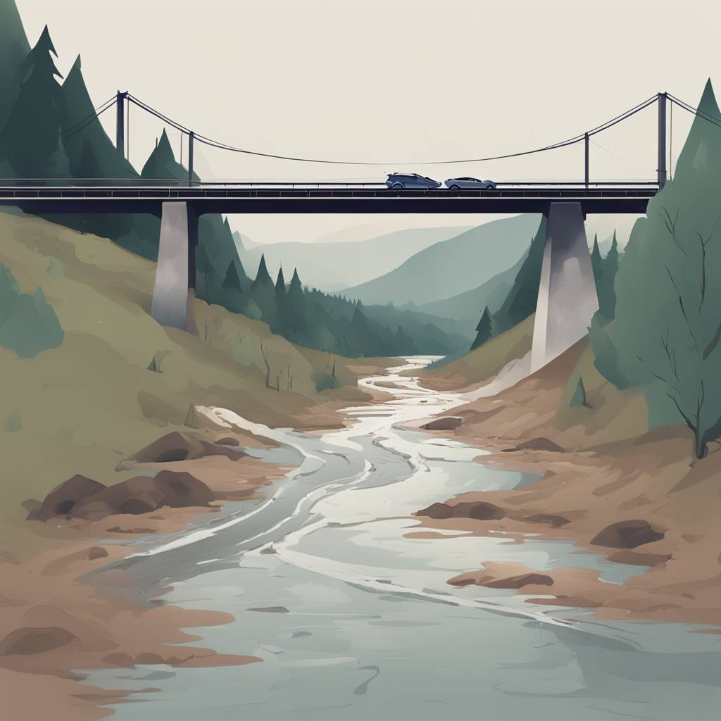 Zeta River Floods Road near Danilovgrad, Bridge Remains Open