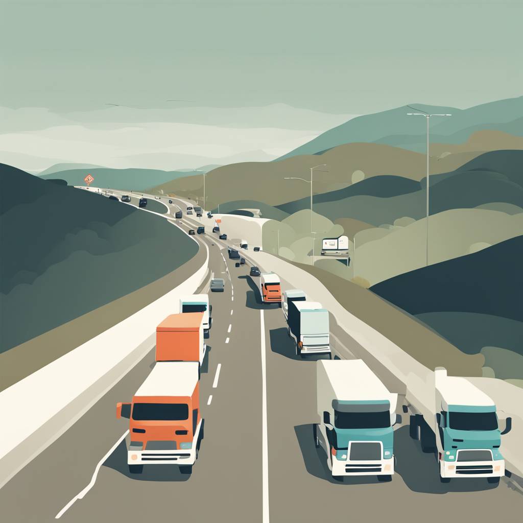 Затворена приморска автопат поради застој на камиони