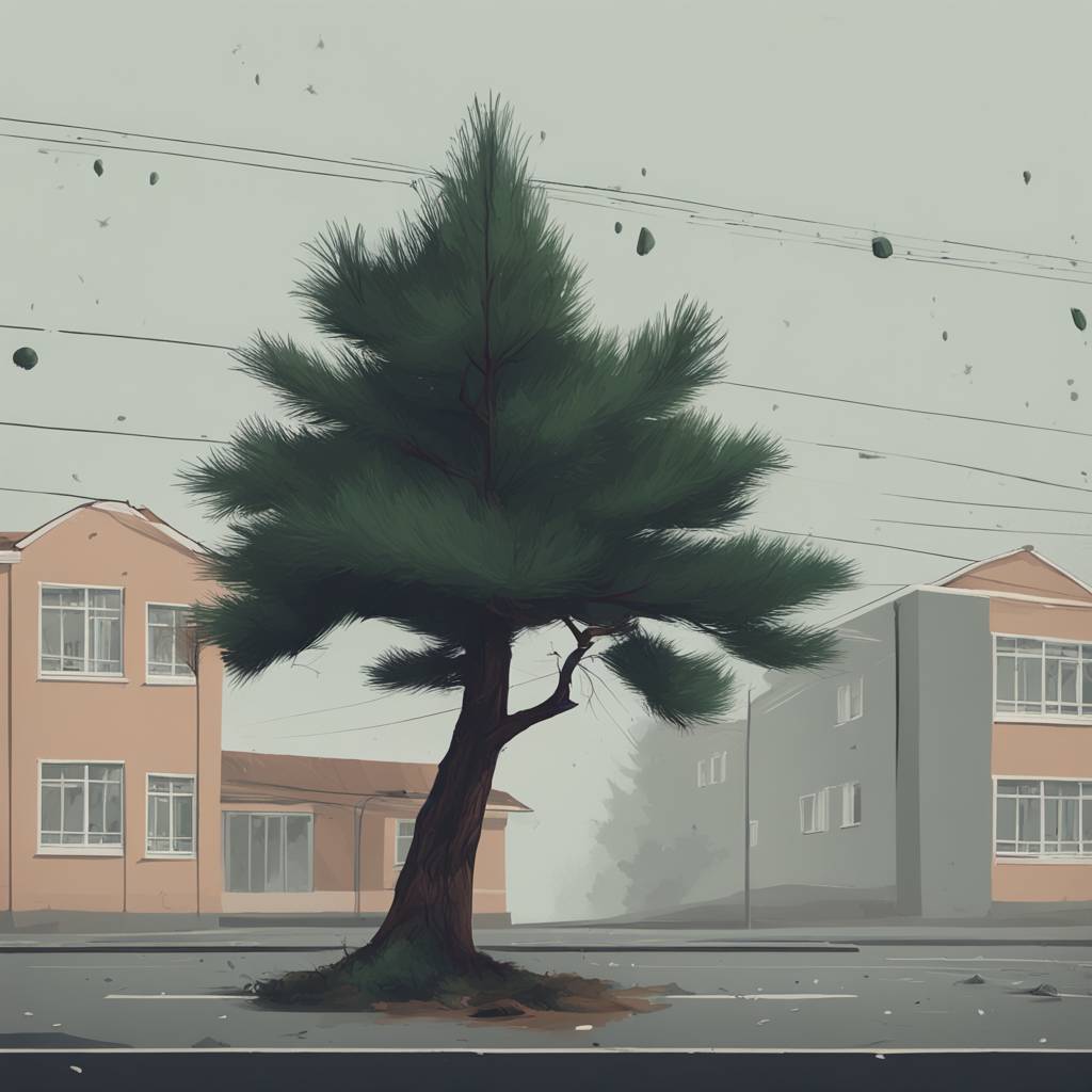 Bor pao ispred osnovne skole na Grbavici, upozorenje na opasnost od ostalih stabala