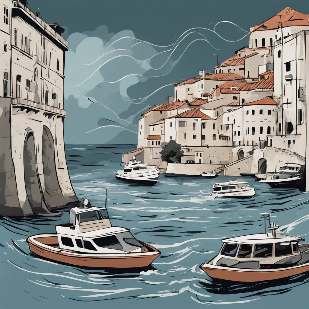 Nevrijeme pogodilo Dubrovnik: Potopljen gliser, ugrožena plovila, problemi u saobraćaju