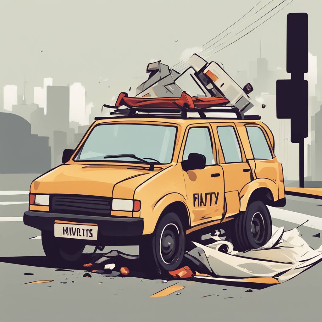 Vehicle Ended Up on Its Roof, Driver Missing from the Accident Scene