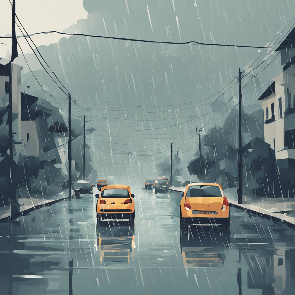 Heavy Rainfall Causes Flooding in Makarska, Traffic Disrupted