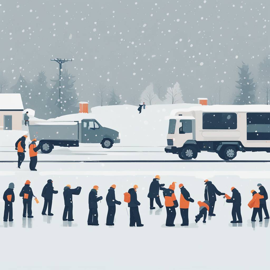 DARS: Over 200 Workers on the Ground During Snowfall