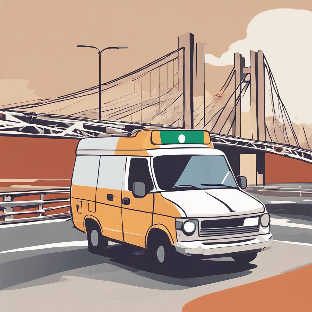 Sudar hitne pomoci i automobila iznad Zadarskog mosta