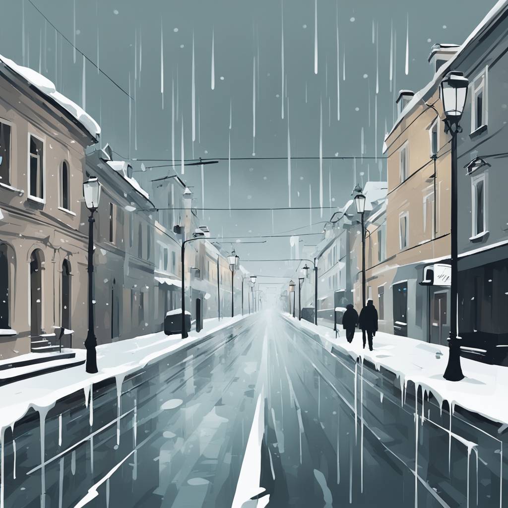 Zagreb Frozen: Ice Rain Causes Streets to Freeze