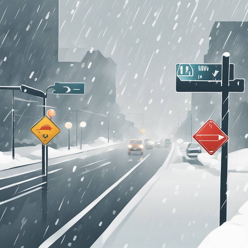 Snow and Ice Rain Disrupt Traffic in the Region, Warnings Issued