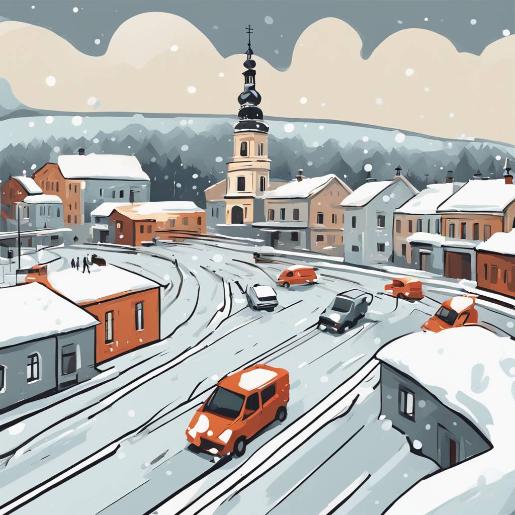 Sneg in led povzročata težave po vsej Srbiji: Promet otežen, na tisoče ljudi brez elektrike, podtaknjen požar na cerkvi