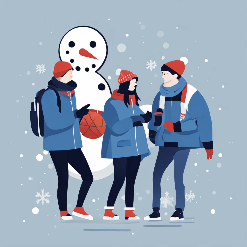 Students in Zagreb Build a Snowman Uniting Dinamo and Hajduk Fans