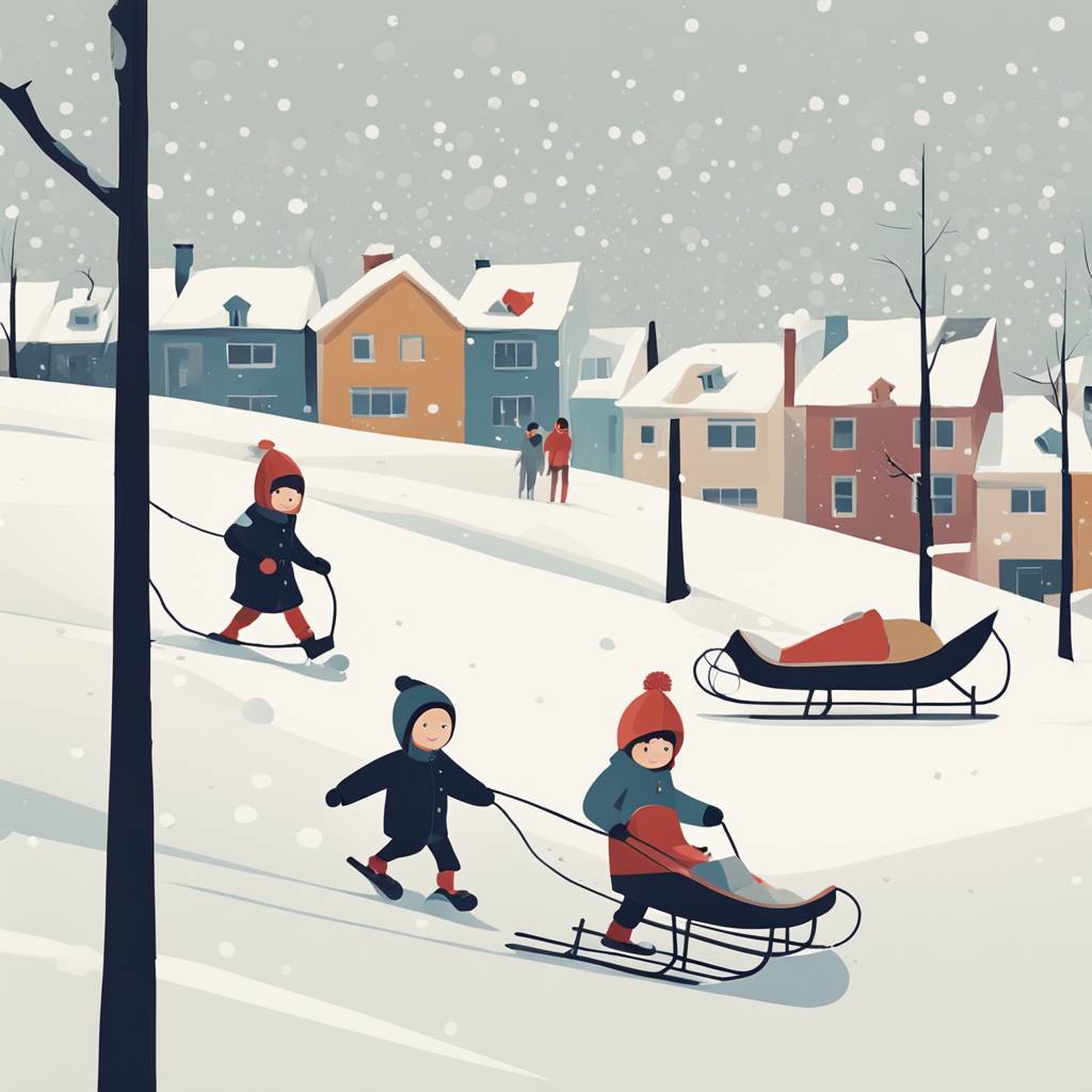 Snowy Sunday on Mojmilo: Children and Parents Enjoyed Sledding