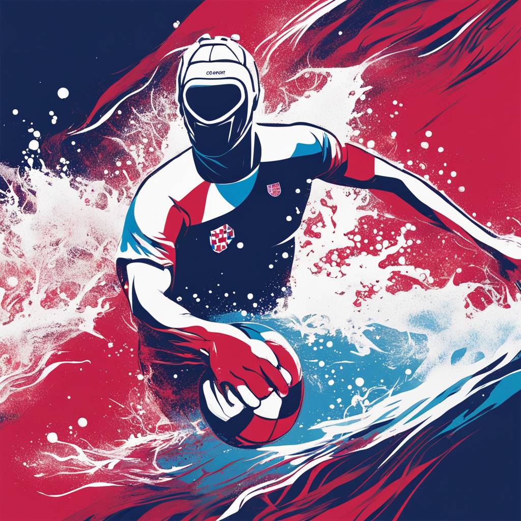 Хрватската ватерполо репрезентација против Грузија на Европското првенство