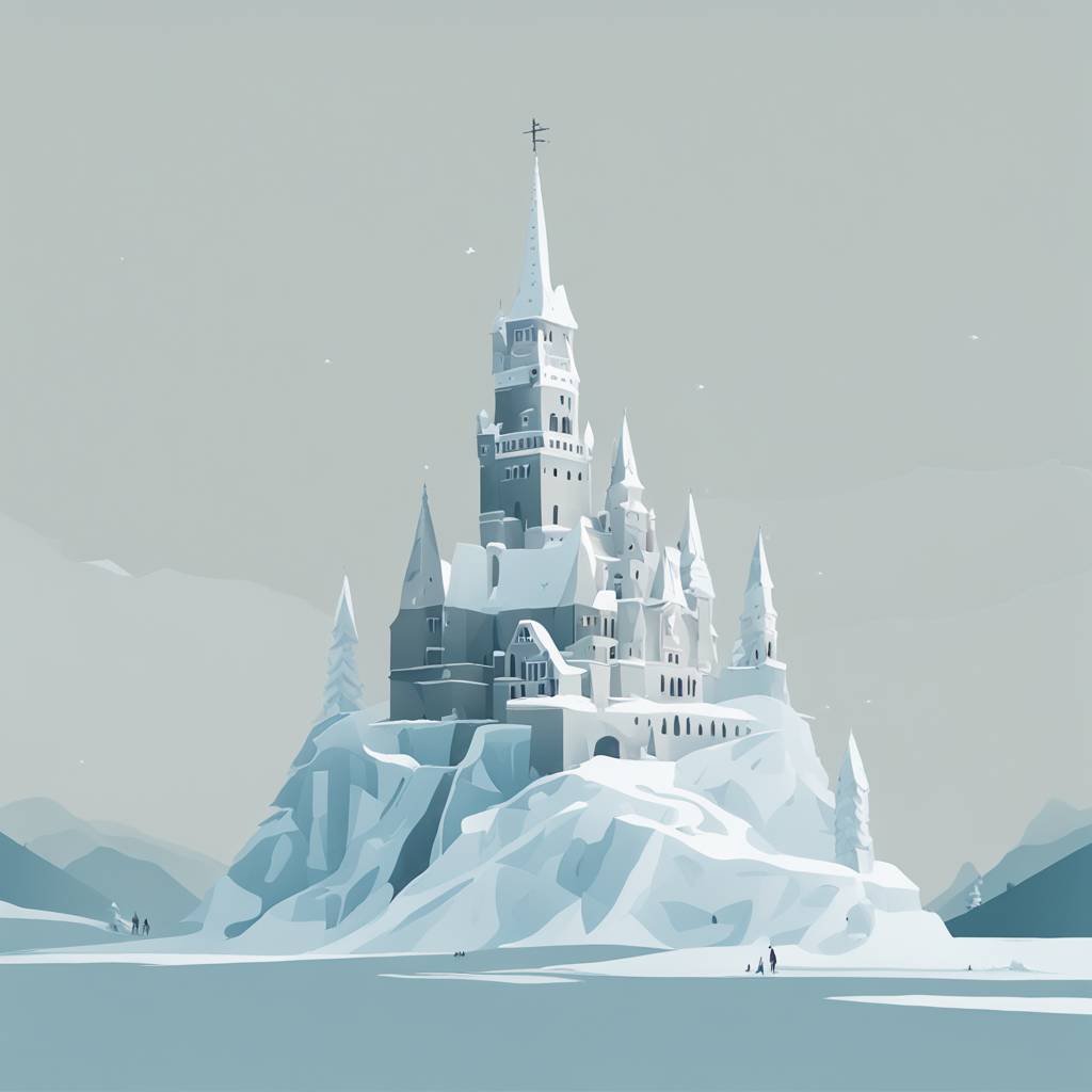 Ice Kingdom of King Matthias Built in Črna na Koroškem