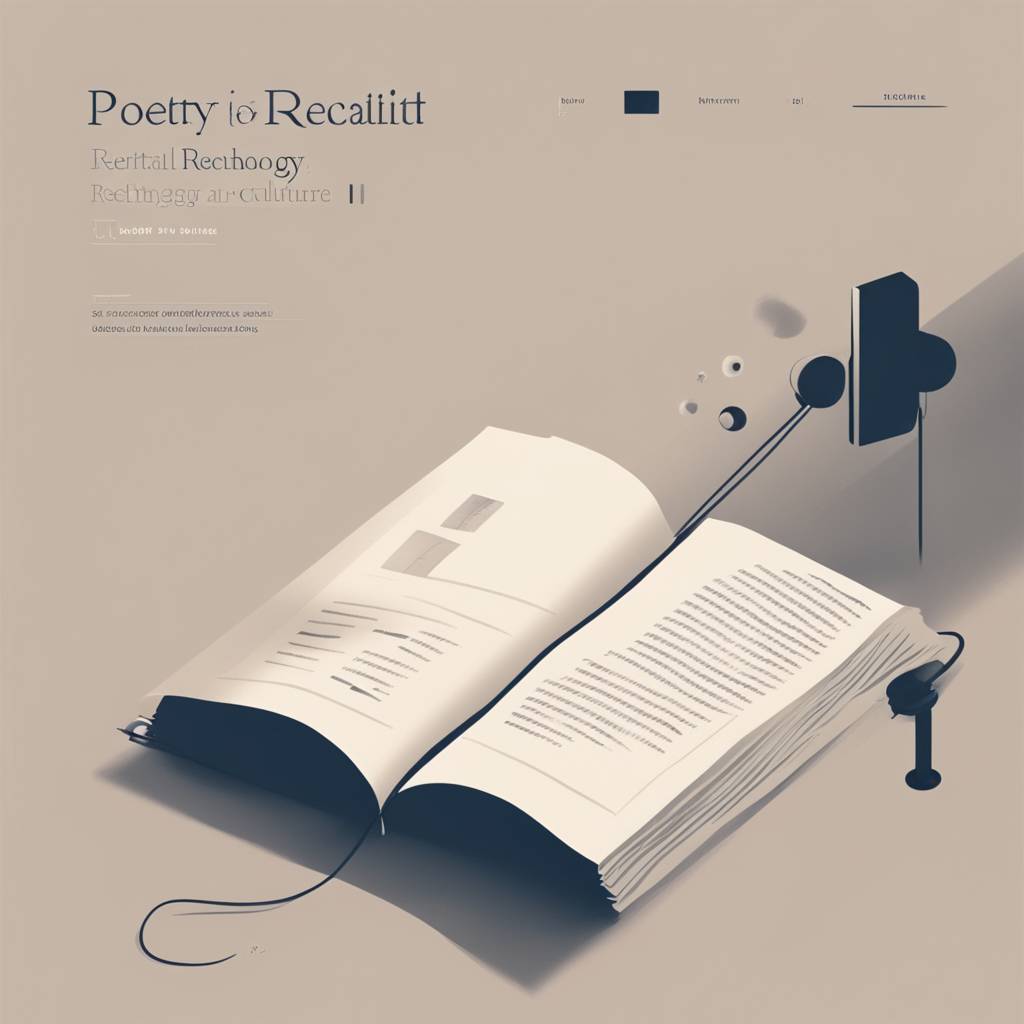 Poetry Recital Connected Technology and Culture at the University of Maribor