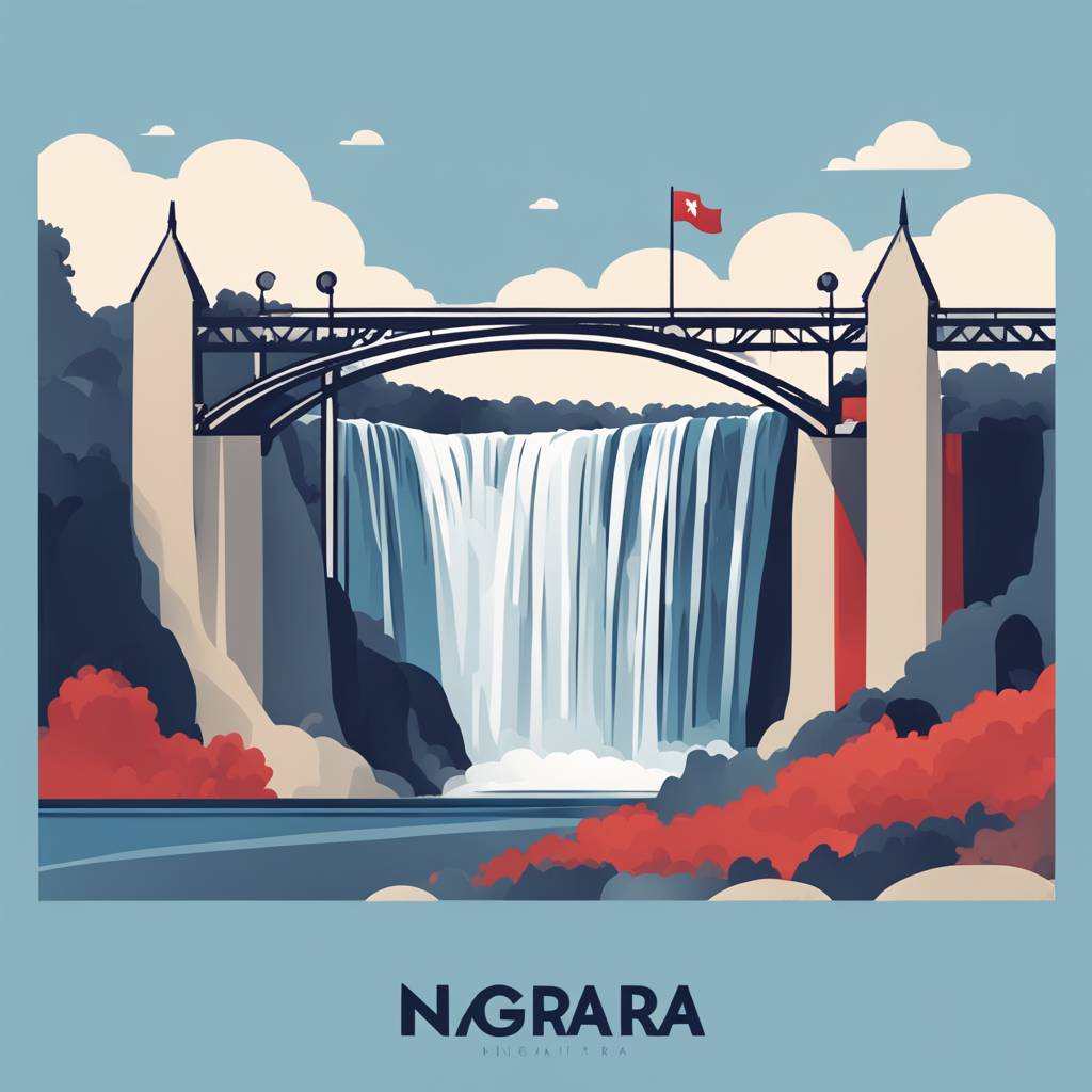 Niagara Falls Illuminated in Serbian Flag Colors for Statehood Day