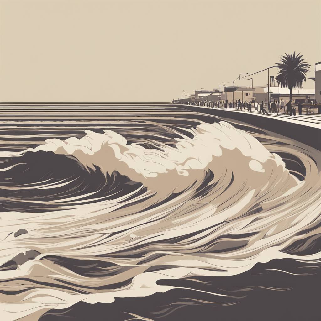 Waves Damage Part of the Promenade in Šušanj