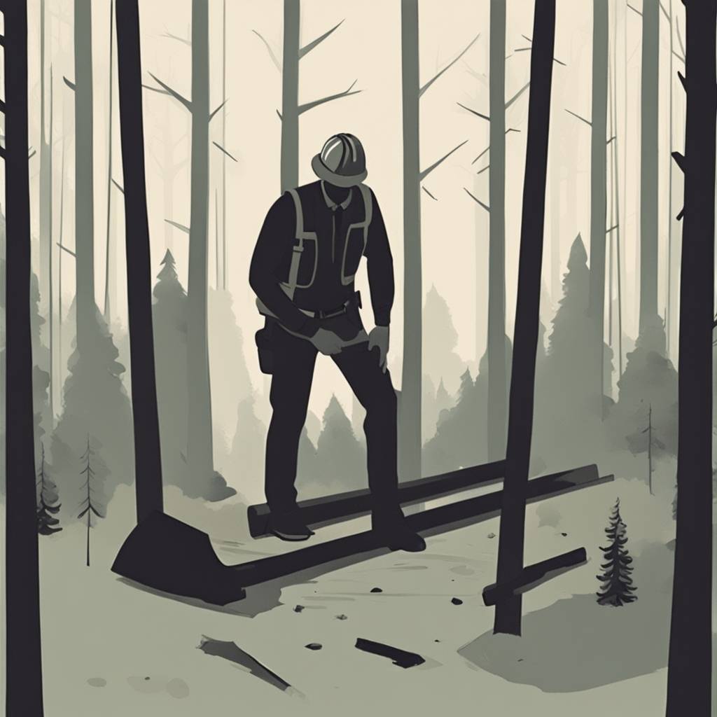 Tragic Accident in the Forest: Man Dies While Logging