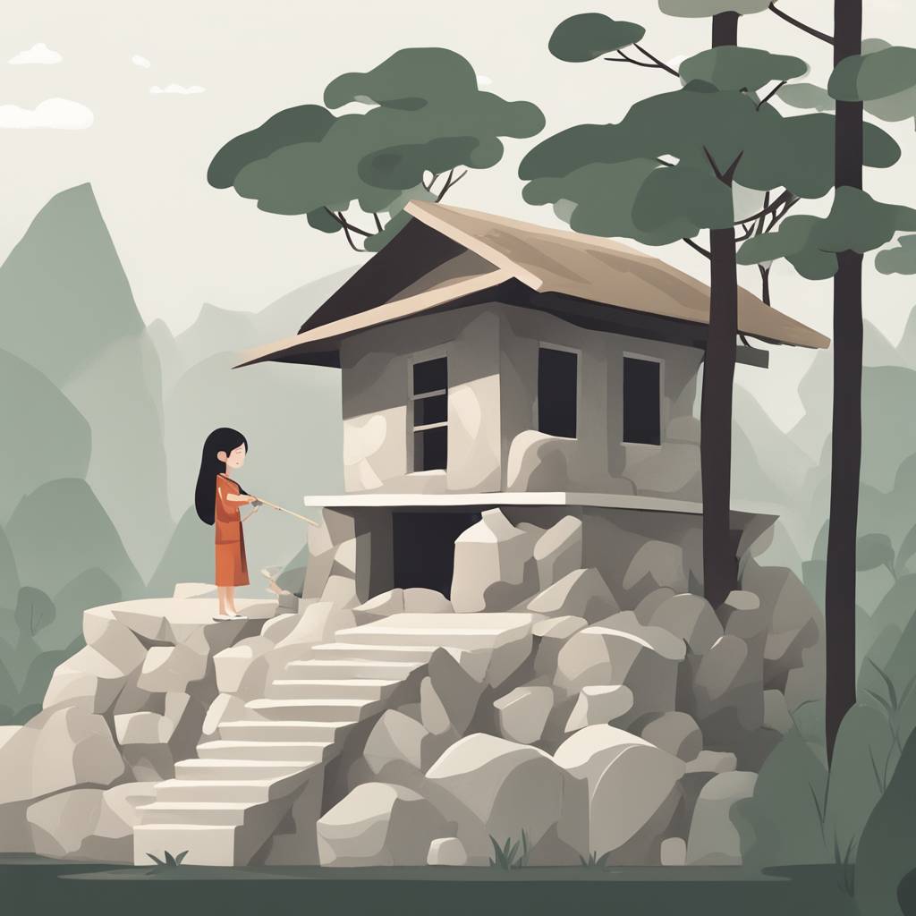 Жена из Вијетнама Сама Изградила Камену Кућу у Шуми Без Мајстора