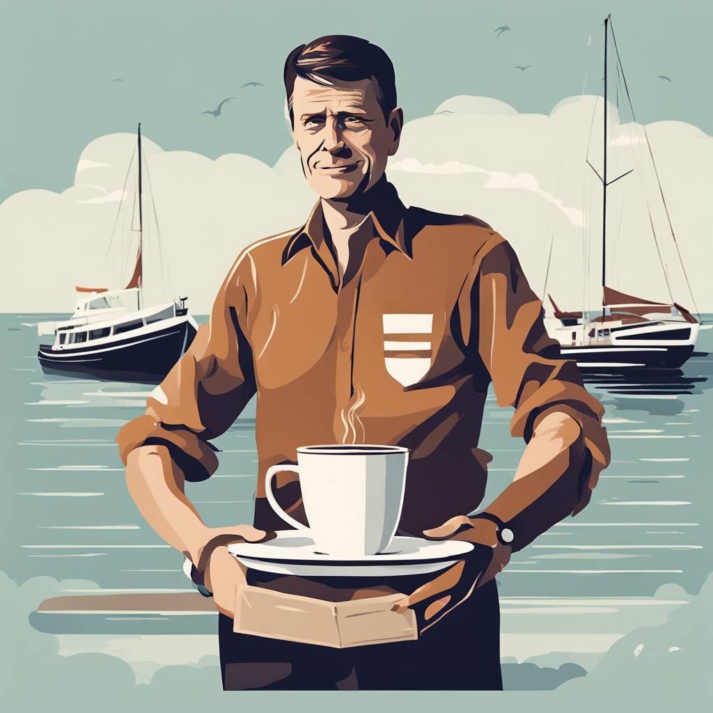 Borut Pahor Helps Tie Up Boats and Gets Paid with Coffee During Vacation in Umag