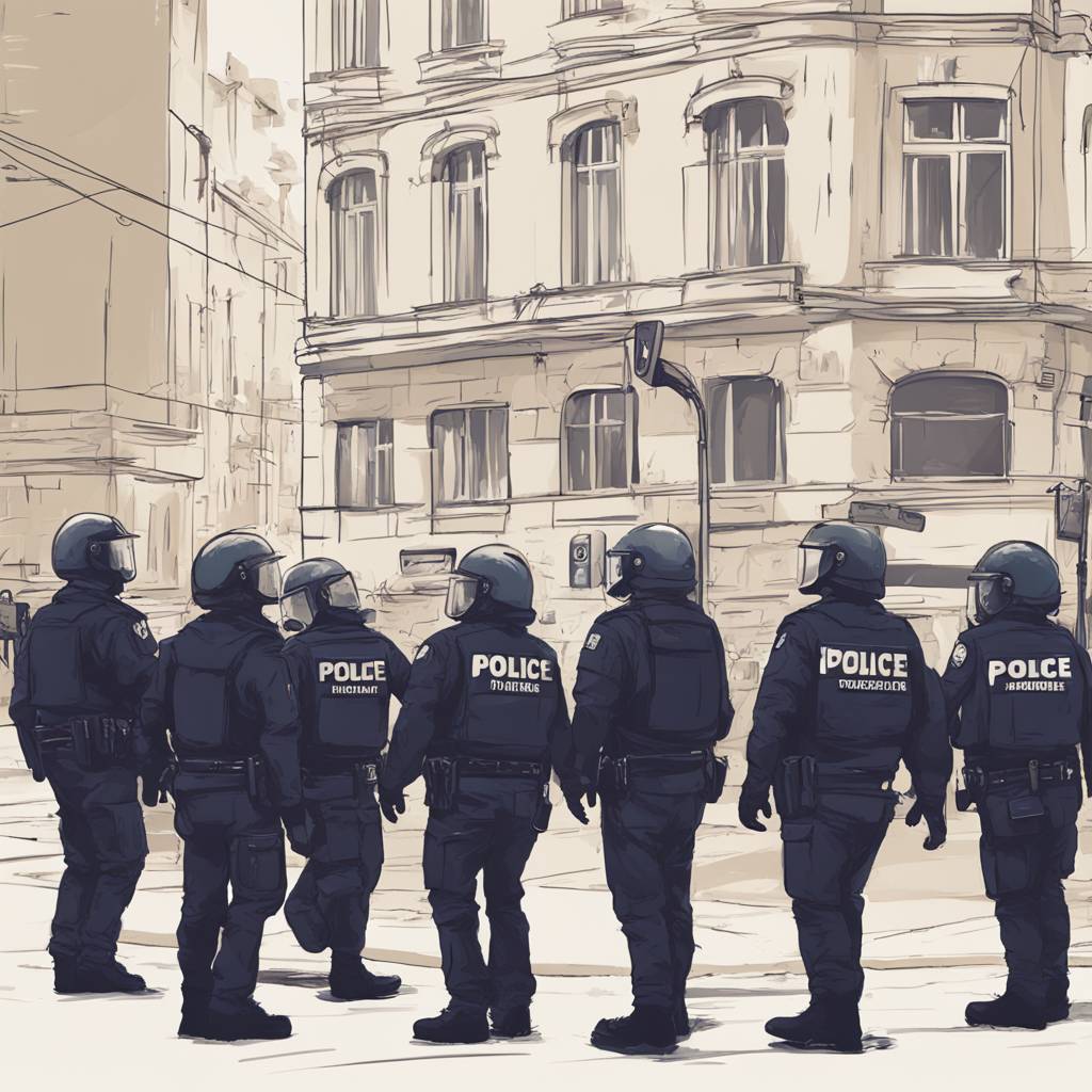 Police Prevented Demonstrators from Approaching SNS Headquarters in Kneza Miloša Street