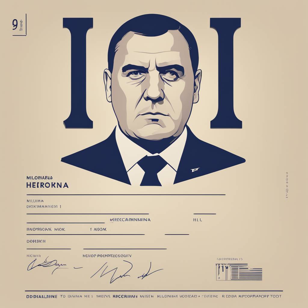 Milorad Dodik to Have Diplomatic Passport Revoked, 15-Day Deadline for Return