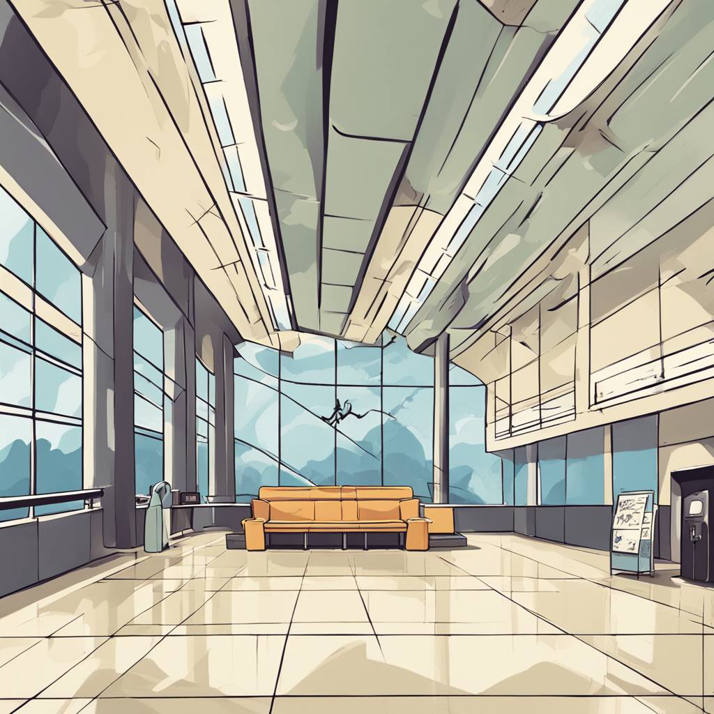 Cartoon in an Airport Chapel: A Little Break with Art