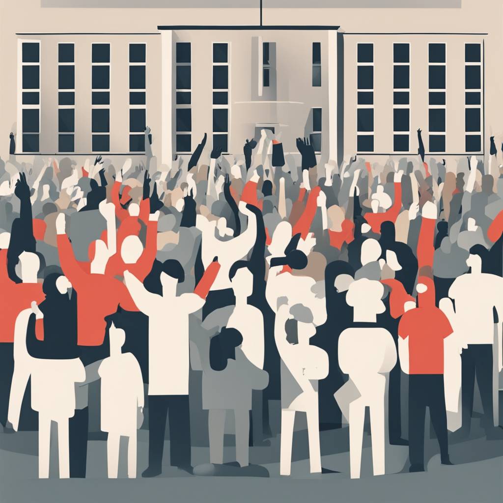 Protest in front of Fifth Belgrade Gymnasium due to pressure on teachers