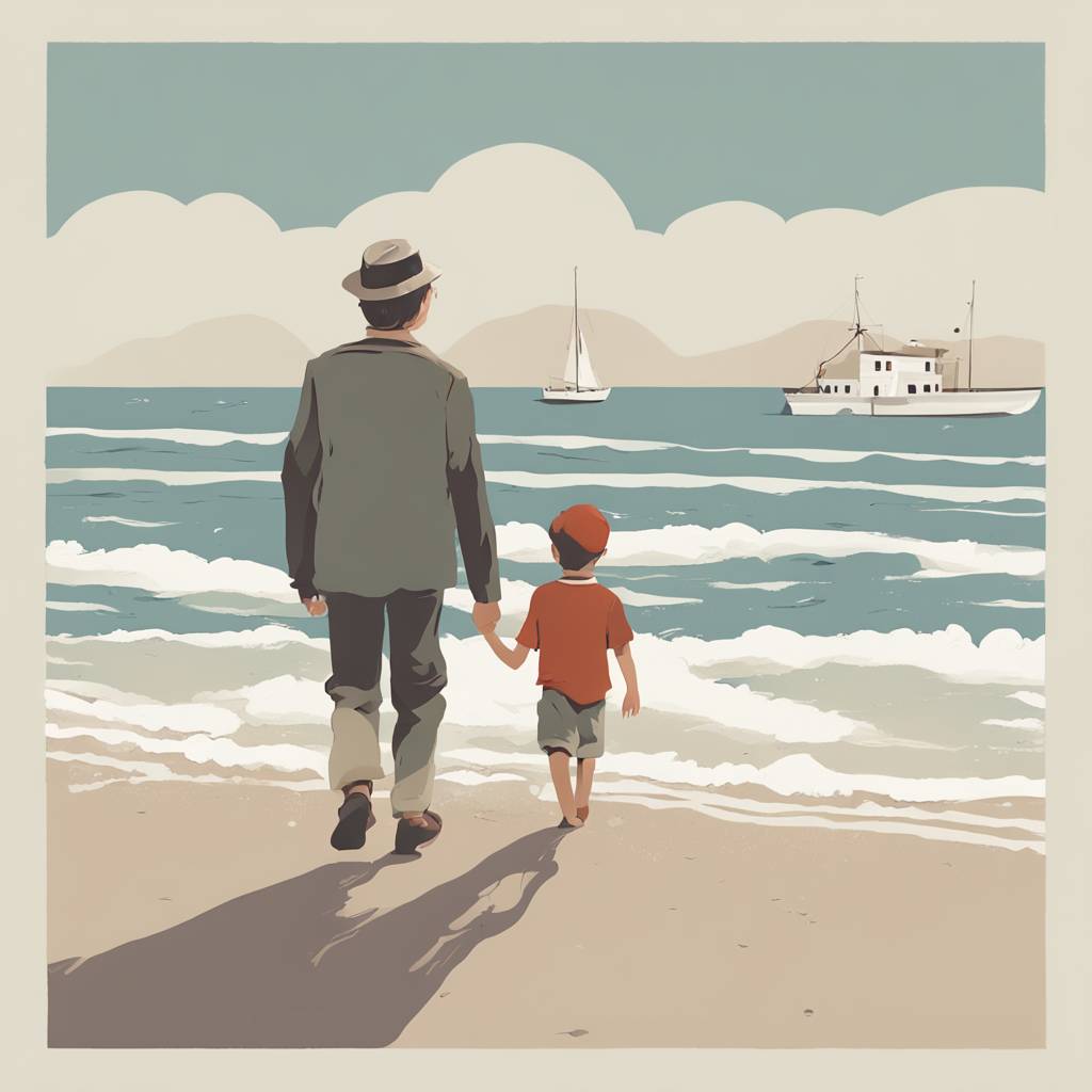 Little Stefi, an Orphan Boy, Goes to the Seaside with His Grandfather Thanks to a Humanitarian Action