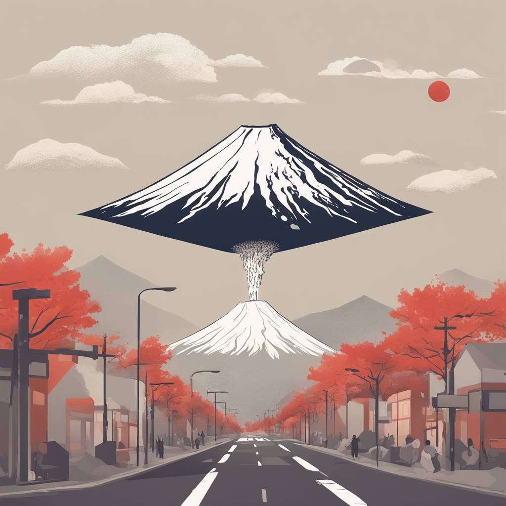 Japanese Authorities Present Simulation of Mount Fuji Eruption to Inform Citizens