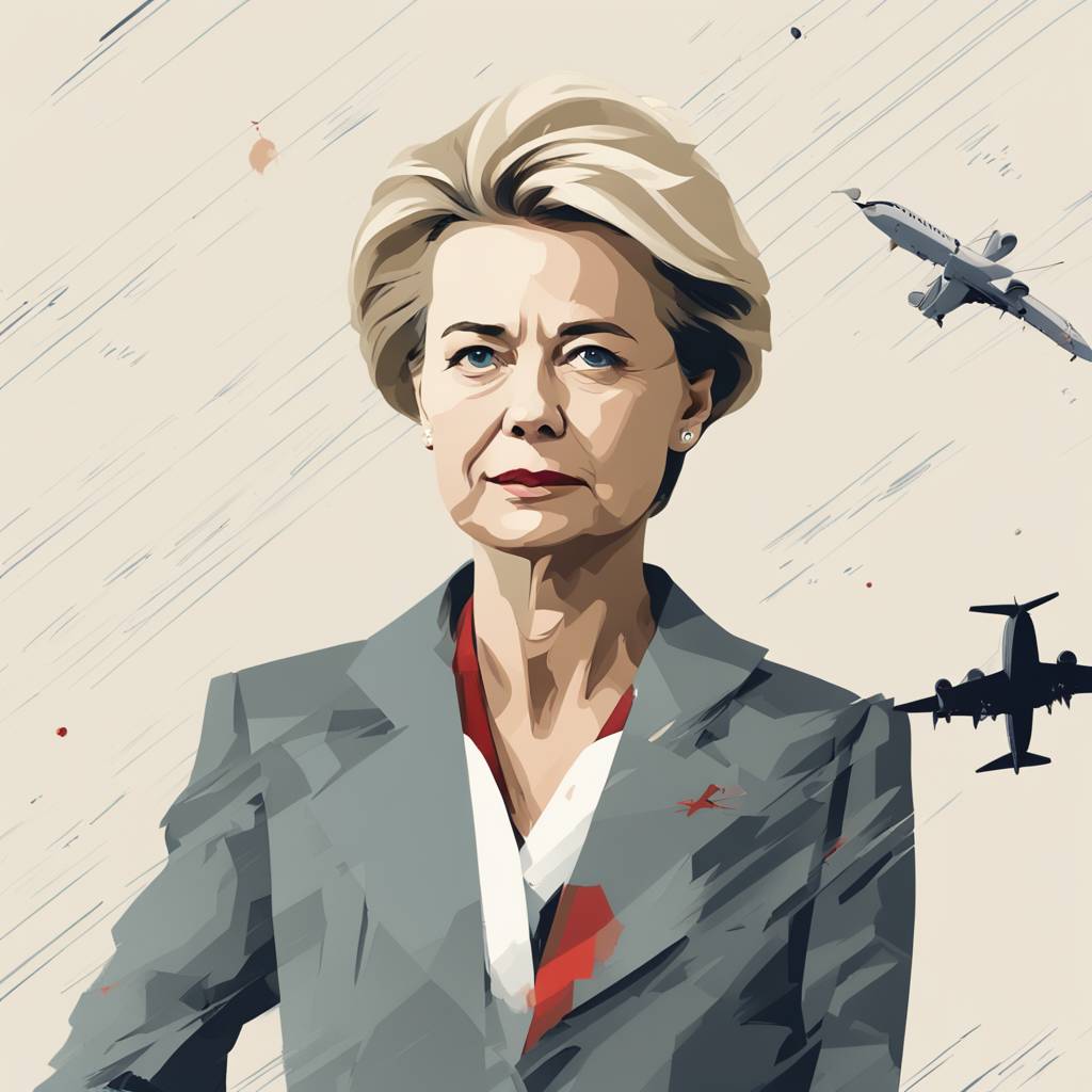 Letalo z Ursulo von der Leyen naj bi bilo tarča motenja signala GPS, sumijo Rusijo