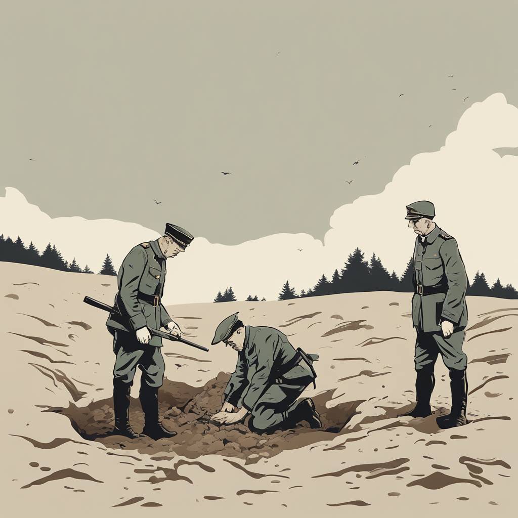 Exhumation of the Remains of German Soldiers Near Kutina