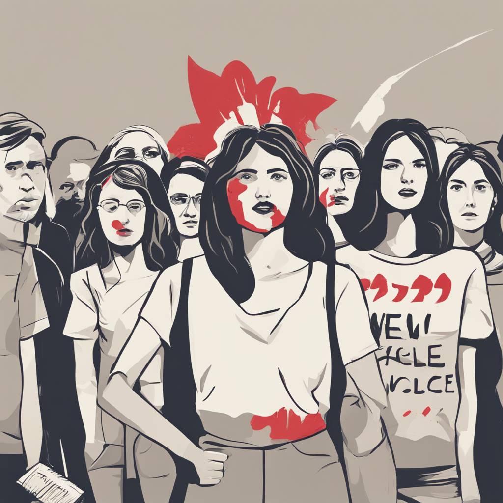 Protest proti nasilju nad ženskami v Skopju