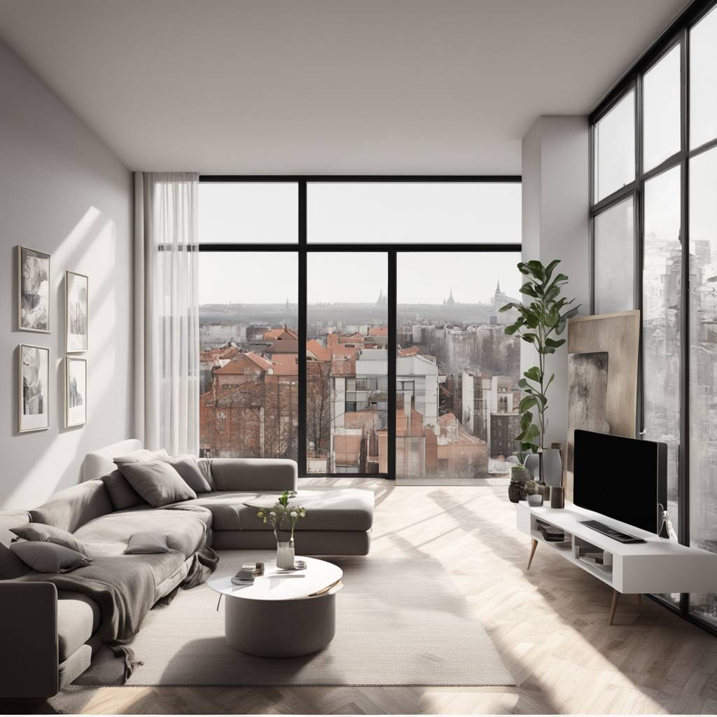Designer Two-Story Apartment for Sale in Zagreb with a View of Kvaternikov Trg