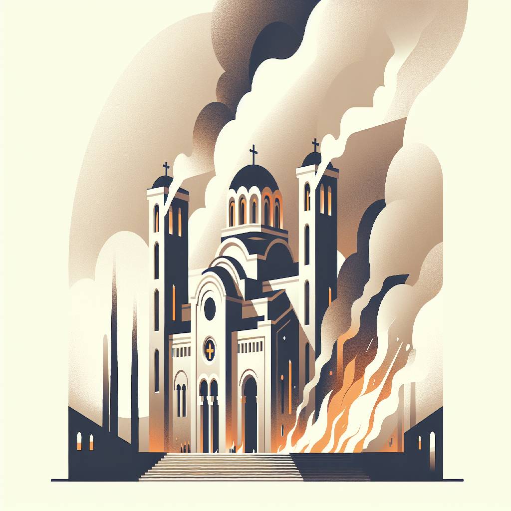 Požar u Hramu Hristovog Vaskrsenja u Podgorici brzo ugašen