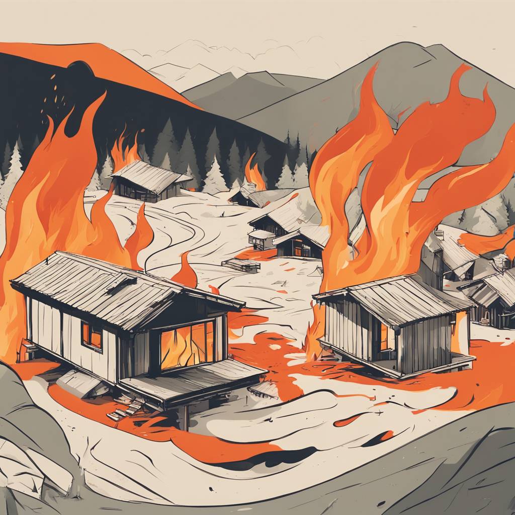 Požar uništio dvije koče na Goltehu, pričinjena velika materijalna šteta