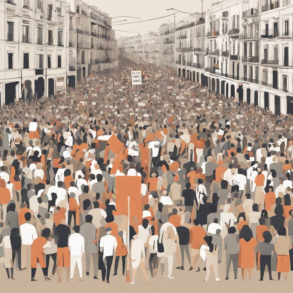 Velik protest v Valenciji leto dni po smrtonosnih poplavah