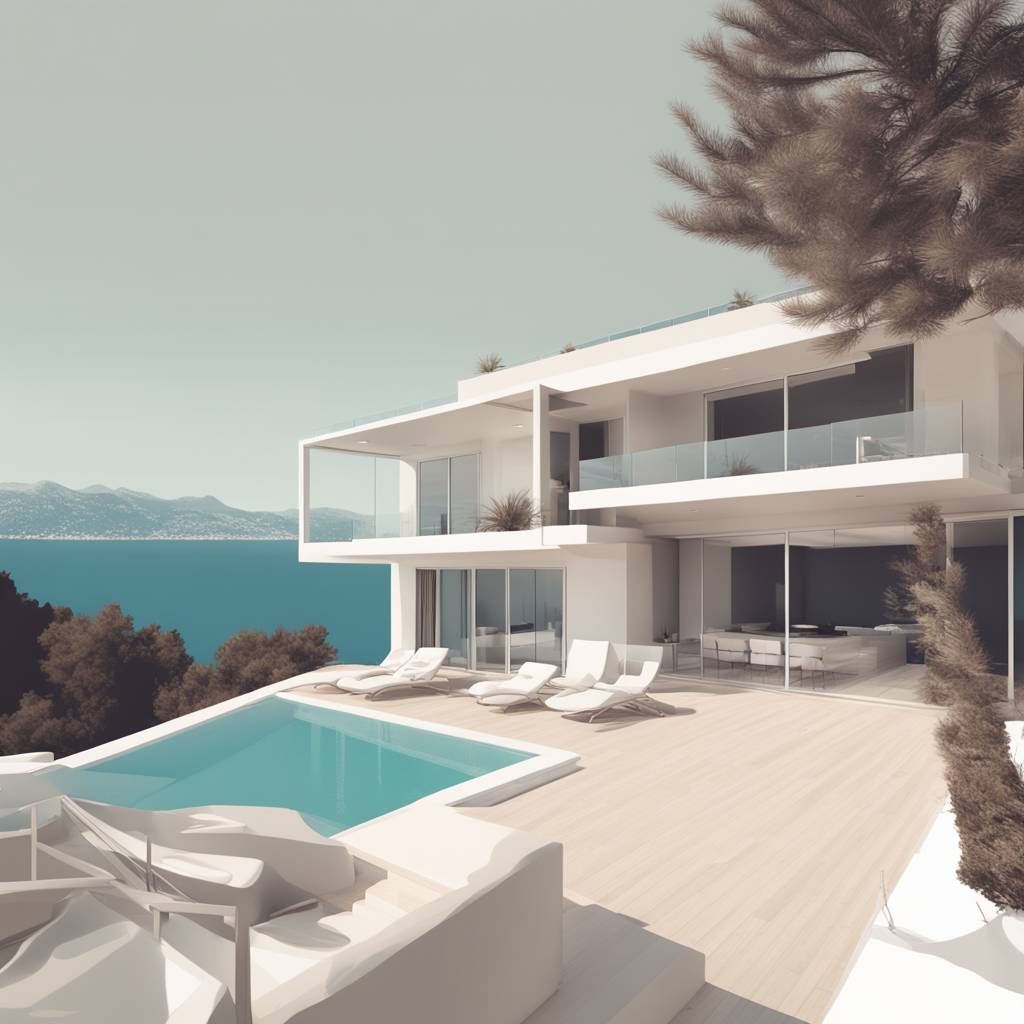 Moderna vila v Podaci: Raj na Makarski rivieri s pogledom na morje