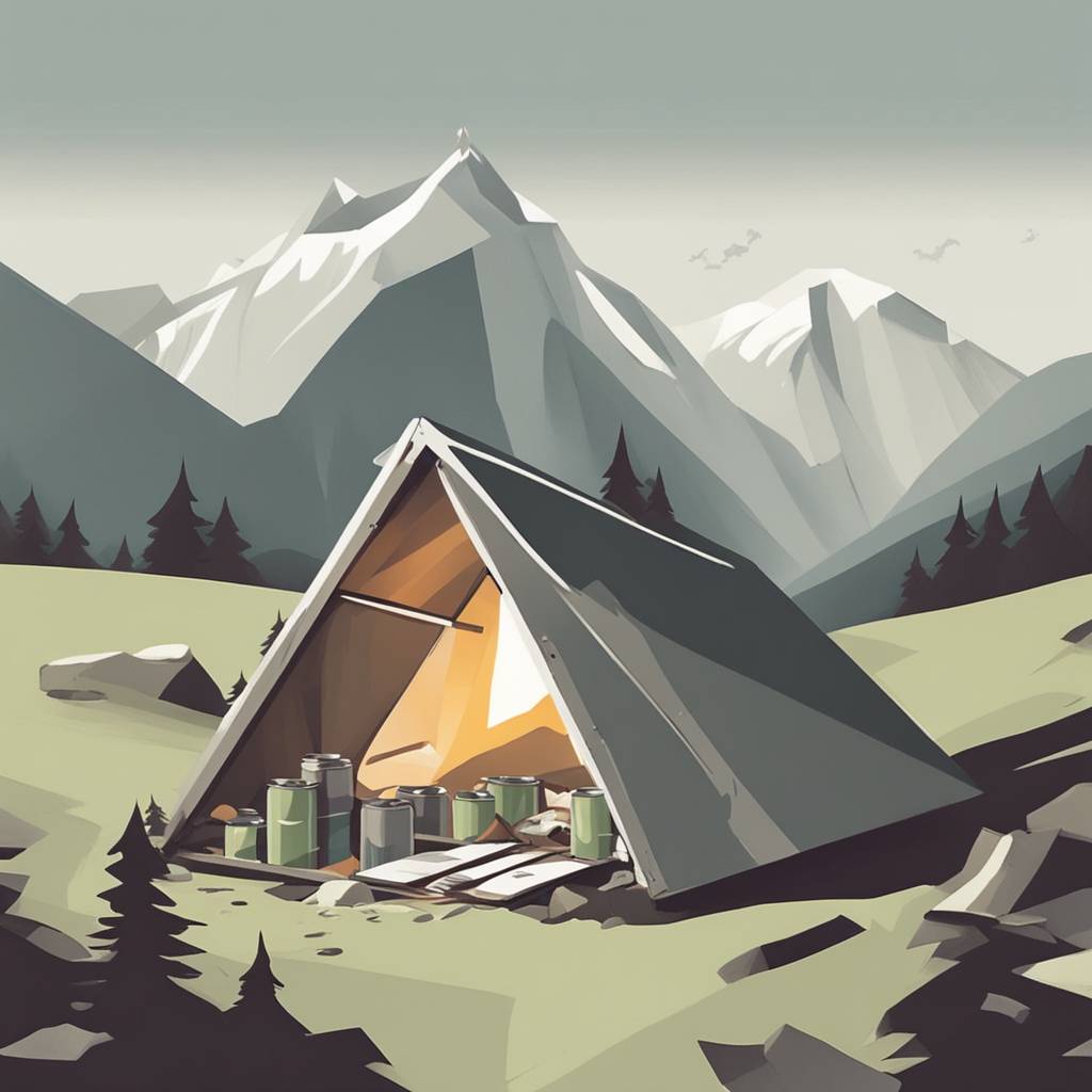 U Sloveniji iz recikliranih limenki napravljen planinski bivak