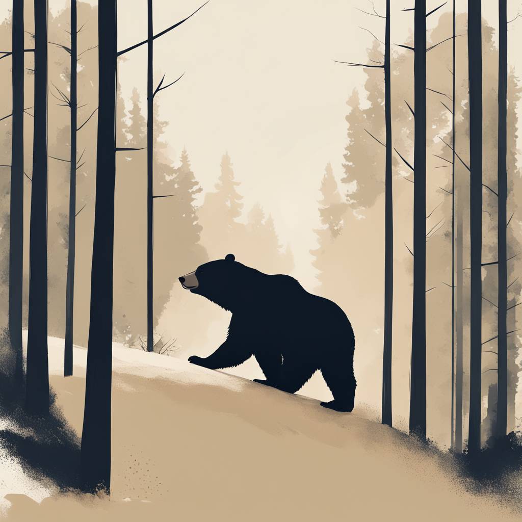 Medvjed viđen na pješačkoj stazi između Gača i Mirne gore