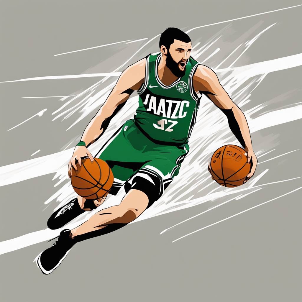 Јусуф Нуркиќ погоди за победа на Јута Џез против Бостон Селтикс