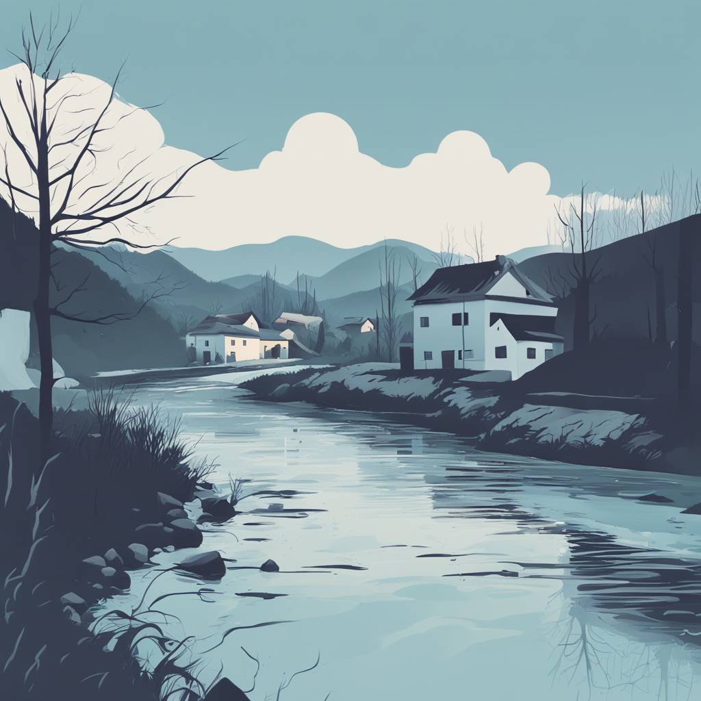 Sopota Creek in Radeče Turns Unusual Blue Due to Paper Industry