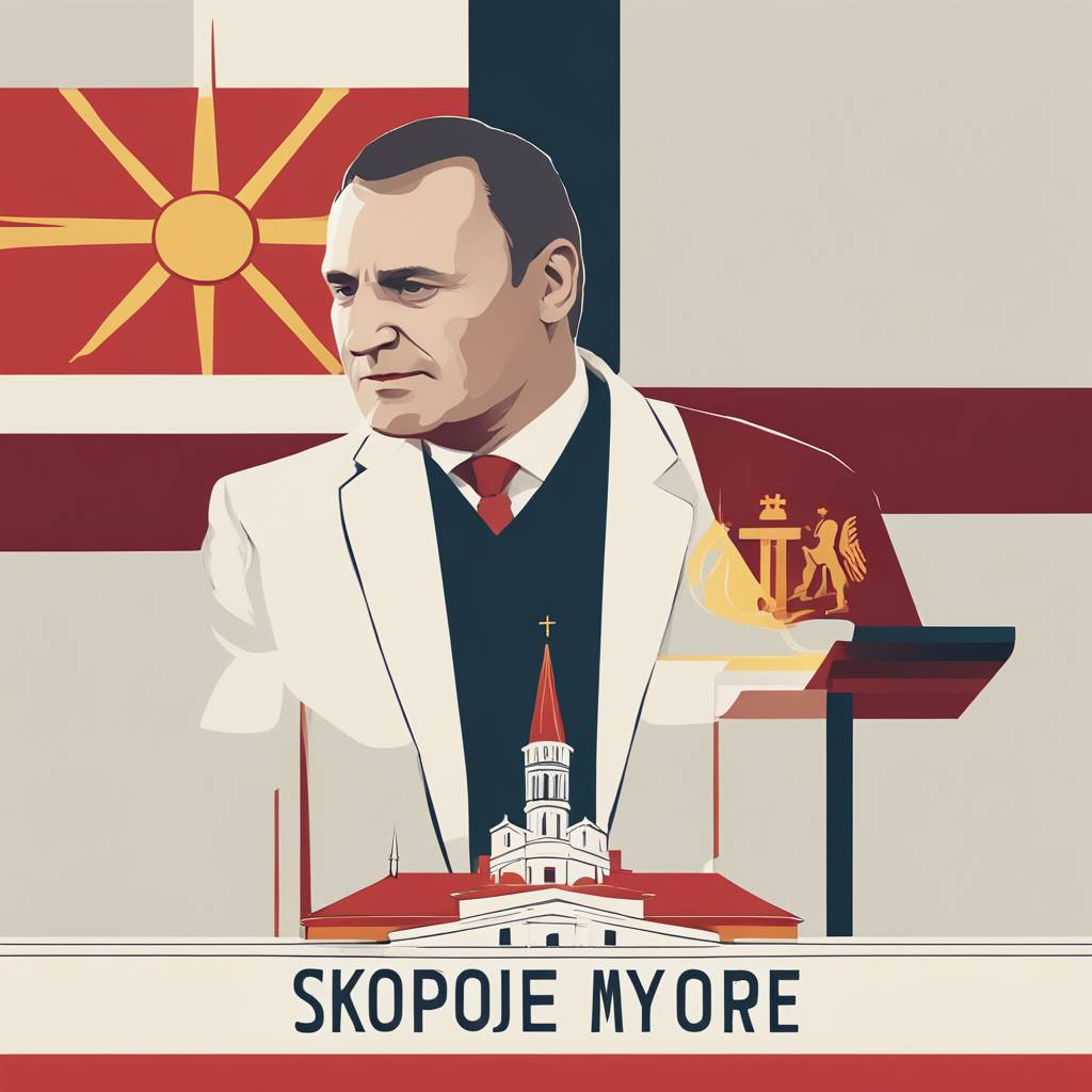 Novi župan Skopja začel mandat s polaganjem temeljnega kamna za cerkev