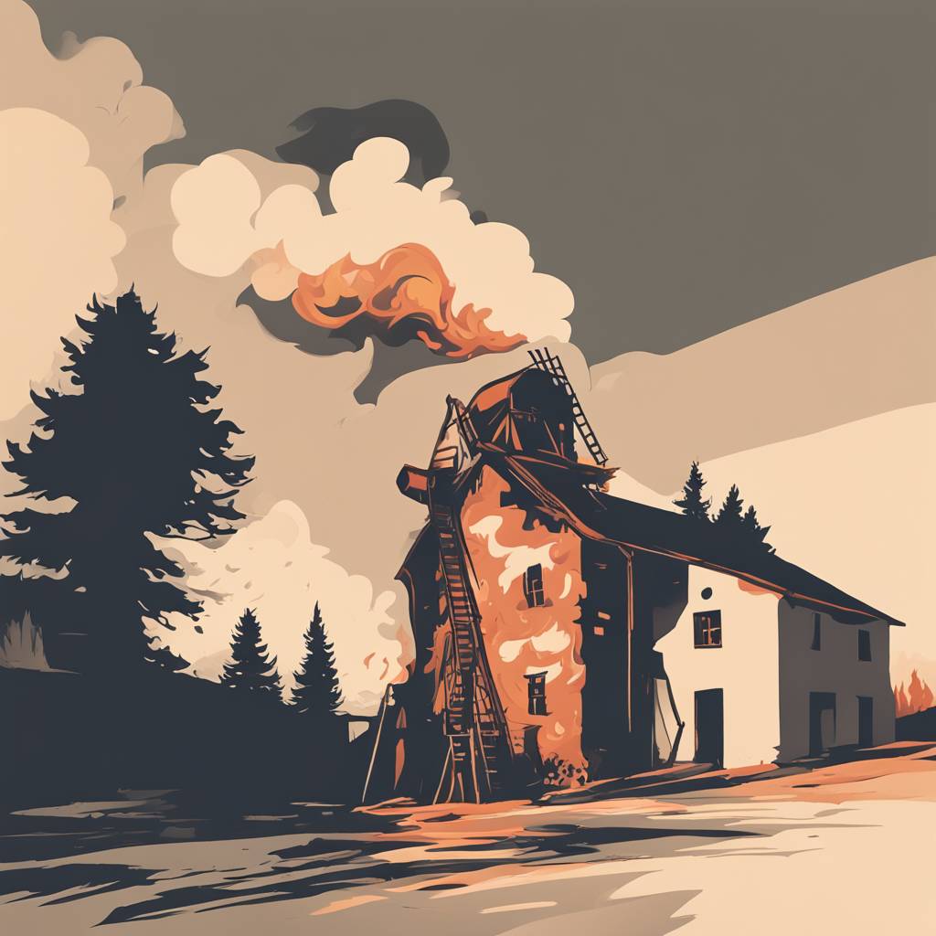 Пожар уништи стар млин во Белтинци