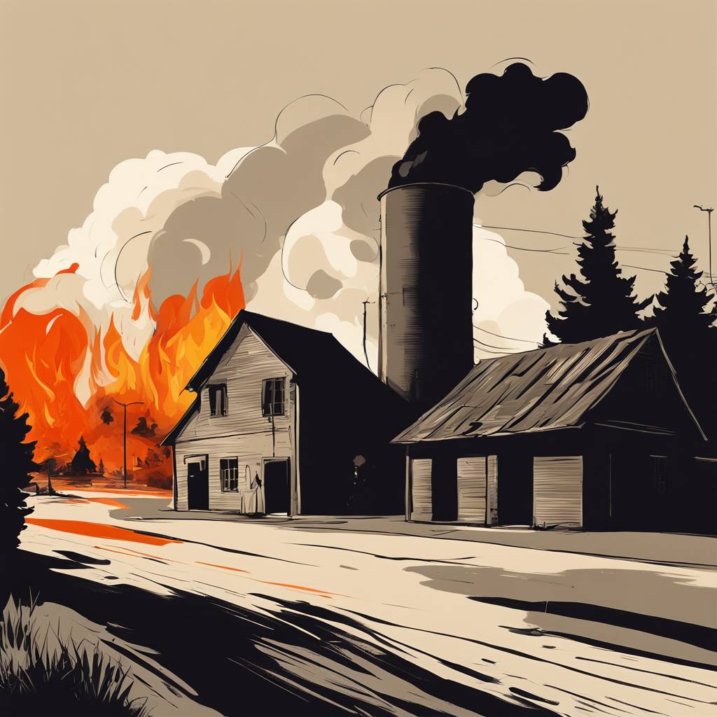 Голем пожар во Белтинци: Гори стар млин