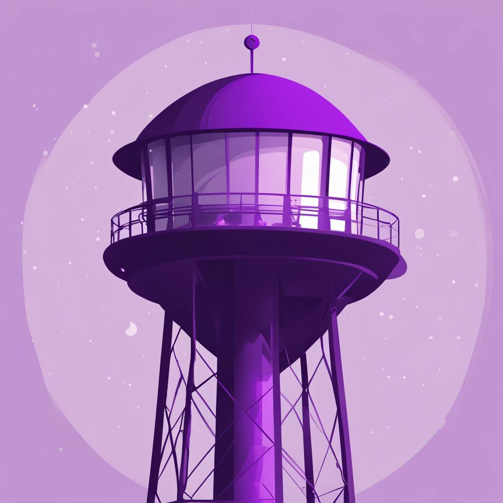 Vukovarski vodotoranj osvijetljen u ljubičasto povodom Svjetskog dana prijevremeno rođene djece