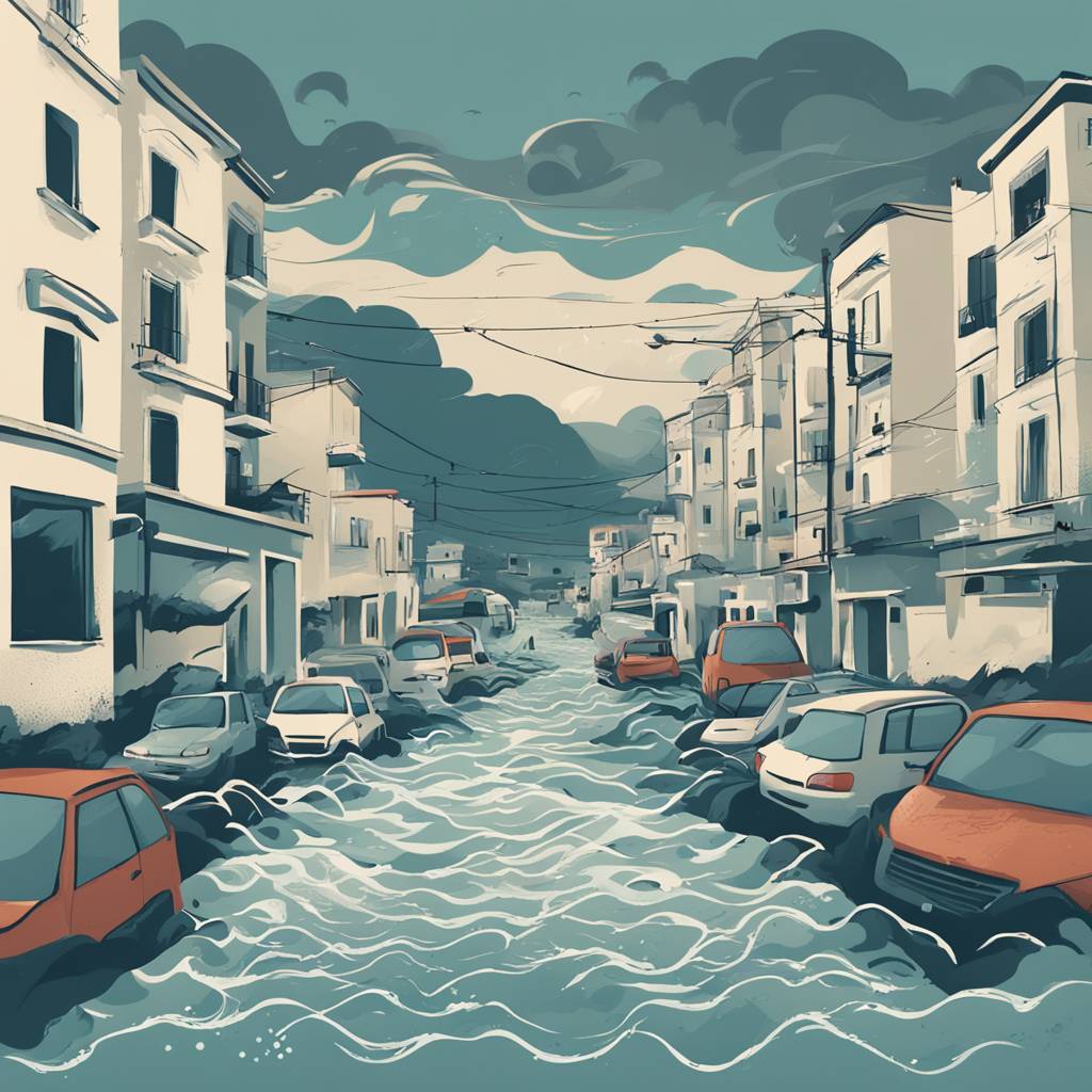 Ulcinj pod vodom: Nevrijeme izazvalo probleme u saobraćaju i školama