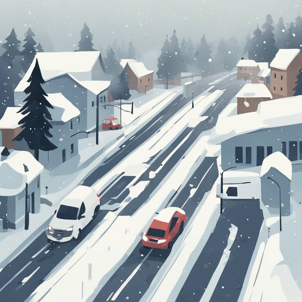 Snow Causes Traffic Problems in the Zlatibor District