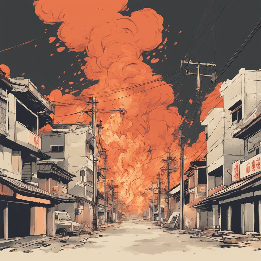 Fire Destroys Hundreds of Buildings in Japanese Coastal City of Oita