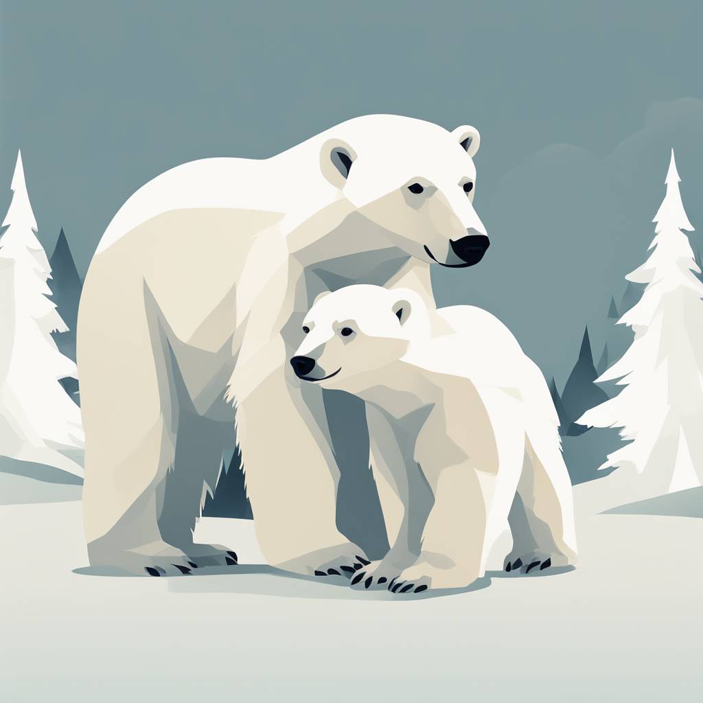 Редак случај: Поларни медвед усвојио младунче у Канади