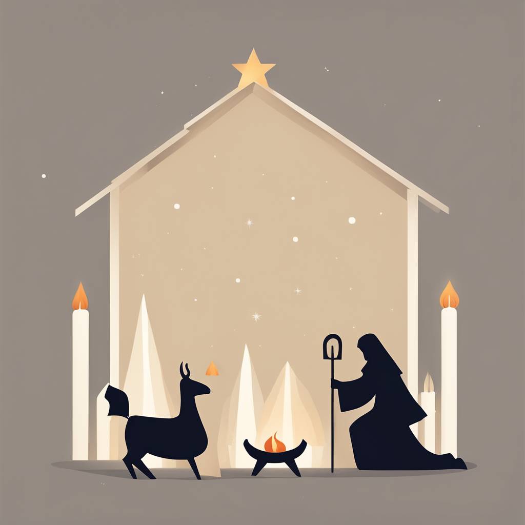 U Zamušanima postavljene jaslice i upaljene adventske svijeće